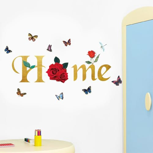 astylishome Butterfly Wall Stickers Butterflies Kids Sticker Decals Peel and Stick Removable Wallpaper for Nursery Bedroom Living Room Art Murals Decorations 0709