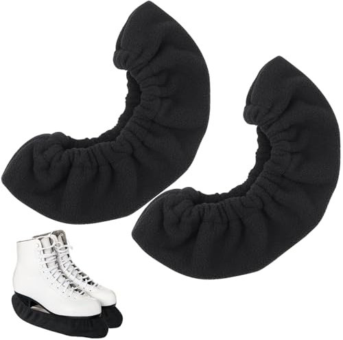 VAIAV Copri Lama Pattini da Ghiaccio, Protezioni per Lame per Pattini da Ghiaccio, Coprilama Pattini Ghiaccio per Bambini Uomini Donne(Nero)