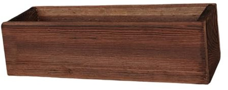F Fityle Fioriera Rettangolare in Legno, Design Moderno, Regalo, Vaso per Fiori, Vaso per Piante da Interno e da Esterno, Soggiorno, Patio, Cortile, 40 Cm X 14 Cm X 8 Cm
