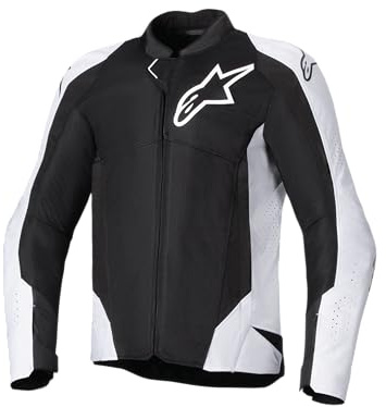 Alpinestars Viper Air V4 Motorrad Textiljacke, schwarz/weiß, 2XL