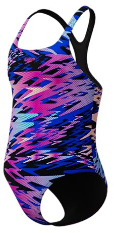 Speedo Mädchen Hyperboom Print Medalist Schwimmanzug (1er Pack)