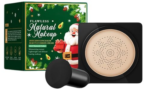 Pilzkopf Luftkissen CC Creme, Mushroom Head CC Cream, Feuchtigkeitsspendende Aufhellende Gleichmäßiger Hautton Für Alle Haut Make-up (Ivory, 1)