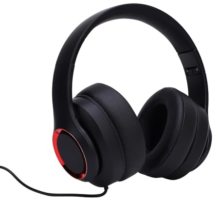 VGEBY Studio-Kopfhörer über Dem Ohr, Faltbares Professionelles Headset mit Memory-Schaum Zur Geräuschisolierung, 110 DB Empfindlichkeit für Mixing, Aufnahme, DJ und Musikhören (Stil 1)