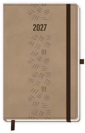Trötsch Taschenkalender A6 Soft Touch Premium Sand 2027: Terminkalender