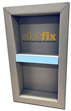 slotfix® befliesbare montagefertige Wandnische 60x30x10cm als Duschablage im Trockenbau mehr Stauraum in Bad & Co. Exklusive Aufbewahrung Mittelsteg