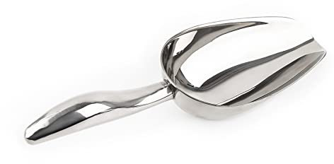 AUEAR Pelle à Glace en Acier Inoxydable pour Popcorn, Riz, Farine, Nourriture sèche pour Chien 355 ML