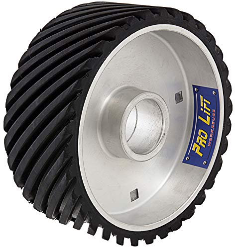 Pro-Lift-Werkzeuge Ersatzrad Kontaktrad für Bandschleifmaschine 195x80x47 Ersatzrolle Gummi mit Alukern