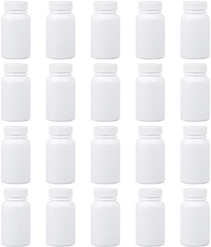 Milisten 20 Stück Tragbare Pillendosen Aus Kunststoff 3.35X1.85X1.85In Leichtes Pillenetui Für Reise Und Alltag Feuchtigkeitsbeständiger Tablettenhalter Mit Schraubverschluss