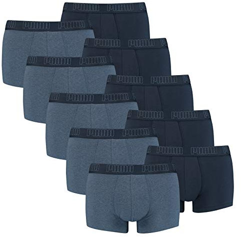 PUMA 10 er Pack Short Boxer Boxershorts Men Pant Unterwäsche kurz 100000884, Farbe:007 - Denim, Bekleidungsgröße:XL