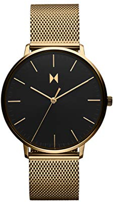MVMT Analog Quarzuhr für Herren mit Schwarzes Edelstahlarmband - 28000091-D