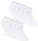 10 Paar Sneaker Socken Damen Weiß Quarter Sportsocken Gepolstert Frotteesohle Atmungsaktiv Baumwolle 16200 WP (35-38 Weiß)