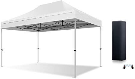 Actiexpress Tente Pliante Barnum Pliant Tonnelle Professionnelle 2x2,3X3,3x4.5,3x6,4x8 Structure en Aluminium 45mm Toit 450g/m² qualité professionelle (Blanc, 3x4.5)