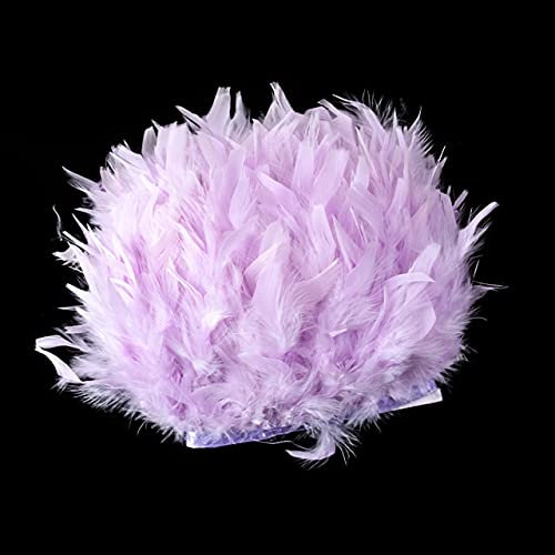 POIUL 1 Meter Flauschige Marabou Türkei Federn Trim Weiß Hochzeit Kleid Dekoration 15-20 cm Juju Hut Dekor Federn Großhandel