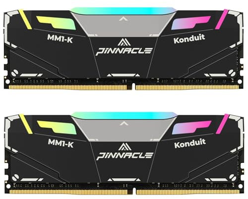 Timetec Pinnacle Konduit RGB DDR4 3200MHz PC4-25600 16-20-20-40 XMP2.0 Overclocking 1.35V Dual Rank Compatible for AMD and Intel Desktop Gaming Memory Module (3600MHz 16GB Kit(2x8GB))