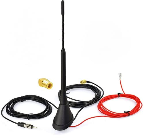 SPORTARC 12 V DAB+ AM/FM Antenne Autoradio Antenne DAB Splitter SMB SMA GPS Adapter AM/FM Antenne auf DAB für Shark Dachantenne Signalverstärker Auto SMB Stecker