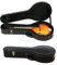 Mandolin Hard Case, A-Style Mandolin Case, Crocodile Pattern Leather Bulge Surface with Plush Interior Wooden Case (Black)
