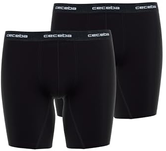 Ceceba Herren Cyclist schwarz Uni 2er Pack 7