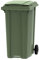 ESE Poubelle Conteneur à déchets 360L Vert + Couvercle vert