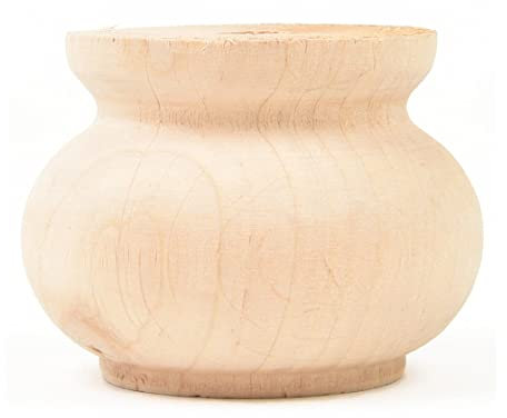 Holzando Holzfüße für Möbel aus Fichte ø75 - naturbelassenes Holz - ideal für Restauration & Reparatur - Möbelfüße Holz in Verschiedene Größen & Materialien erhältlich