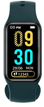 Blackview R1 Montre Connectée - Smartwatch Sport - 24 Modes d'Entraînement - Notifications Intelligentes - Moniteur Fréquence Cardiaque & Sommeil - Calendrier Menstruel - Étanche IP68 - Bracelet Vert