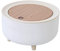 VILLFUL Desk Trash Can with Press Lid Compact Rubbish Bin for Home Office and Dormitory Space-saving Desktop Waste Container for Paper Waste and Crumbs