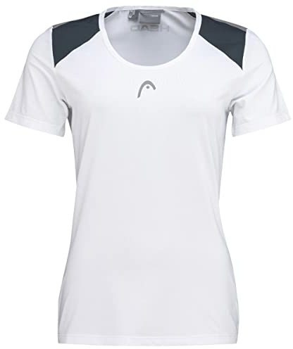 Head Club 22 Tech T-Shirt Girls, weiß/Navy, 176