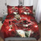 Zbeiba Bettwäsche 135x200 cm,Fußball Star Bettwäsche Set für Erwachsene Kinder Kissenbezug Bettbezug mit 3D Gedruckt Motiv(CL8,135x200+2 * 80x80)