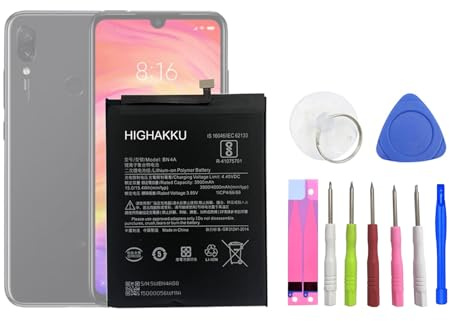 HIGHAKKU Ersatzakku Batterie BN4A kompatibel mit Red-mi Note 7 M1901F7G, M1901F7H, M1901F7I / Note 7 Pro M1901F7S with Tools