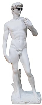 Gifts Direct 2 U David Statue Sonnenbrille Michelangelo Weiß Cool Dude Man Figur Ornament