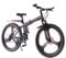 BSTSEL 27.5Inch Adult Folding Mountain Bike,Dual Suspension Mountain Bikes with 27.5 Inches 3-Spoke Wheel, 21 Speed Mens and Womens Foldable Mountain Bicycle (27.5 Inch Black & Red)