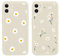 Yoedge 2 Stück Blumen HandyHülle für iPhone 12 Mini Hülle Blume 5,4, Silikon Handy Hülle für iPhone 12 Mini Case 3D Daisy Gänseblümchen Muster Aesthetic Mädchen Frauen Geschenk Schutzhülle Weiß Cover
