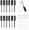 CHENYU 12 Stück Leere Mascara Flasche 10ml Wiederverwendbar Eyeliner Container Tube Wird mit Einem Auslaufschutzstopfen Geliefert mit Wimpern Zauberstab fur Mascara Und Eyeliner Leere