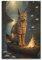 HAYZE Animal Artwork Poster Luchs an Bord, dekorative Leinwand, Wand- und Kunstposter, Malerei, 30 x 45 cm