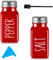 Pack of 2 Salt and Pepper Shaker Salt and Pepper Pots Salt and Pepper Set Salt Shaker Salt Pot Kitchen Accessories（Red & Red）