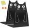 DIFIT 2 Stück Eisen Katzen Buchstütze，Robuste Schwarze Buchstützen， Metall Buchstützen，Einzigartige Buchstützen，geeignet für Schulen, Bibliotheken, Büros, Küchen und mehr.