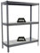 PROREGAL Schwerlastregal Metal YETI Three | HxBxT 200x180x75cm | Fachlast 400kg | Grau | Regal Standregal Werkstattregal Lagerregal Kellerregal