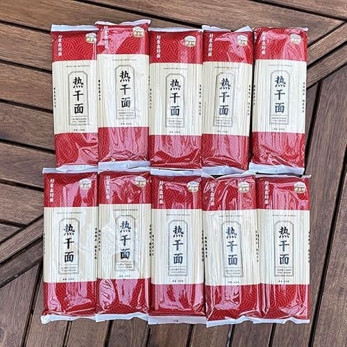 Hometown Full Moon Wheat Hot Dry Noodles, Thin Ramen Noodles, Pack of 10