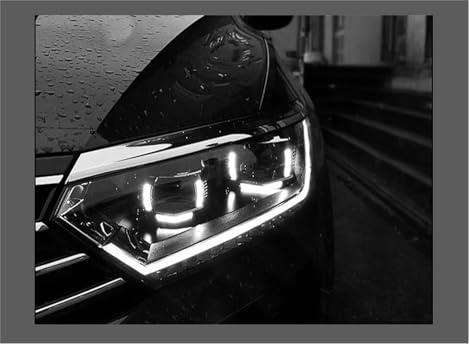 Scheinwerfer Satz passend Scheinwerfer Ersatz Für VW Für Passat B8 2016 2017 2018 2019 2020 DRL Tagfahrlicht Bi Xenon Birne Nebelscheinwerfer (Größe: Single U All)