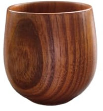 UQUABESO Wooden Tea Cups, Natural Solid Wood Japanese Tea Cups, Handmade Wooden Tea Mug, Coffee Mug, Drinking Cup for Tea Coffee Wine Beer Milk,100-200ML(Brown 1 Pack)