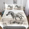 PAZZK Zebra 2 teilig Bettwäsche, Bettbezug, Atmungsaktive Vier Jahreszeiten, Deckenbezug Set Für Mädchen Jungen, Mikrofaser Baumwolle Bettbezüge Mit Kissenbezügen Single (135x200cm)