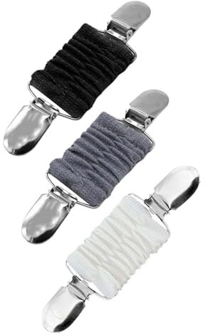 3 Stück Cardigan Pullover Clips,Cardigan clip,Sweater Cardigan Clips,Pullover Clips,Vintage Pullover Schal Kleider Schal-Clips,Tailliertes Kleid Kordelzug Schal clips für Erwachsene und Kinder