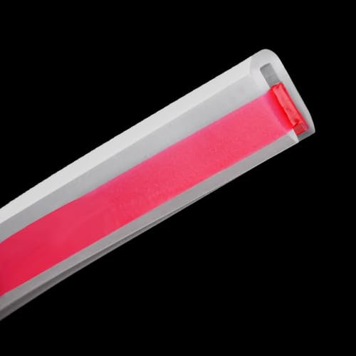 Clear Rubber Edge Trim Self-Adhesive U Channel Rubber Seal Strip Flexible Edge Protector for Sheet Metal Parts Car Doors Cabinet Silicone Rubber Material fit 1/16(1.6mm) Length 10ft