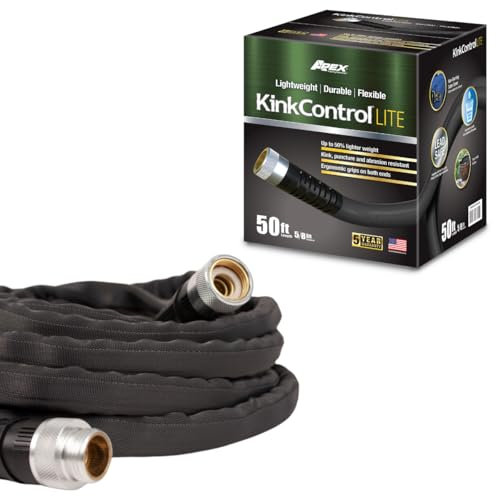 Kink Control Lite, non si espande o scoppia, estremamente leggero, tubo da giardino, tubo dell'acqua con resistenza ai raggi UV superiore, impugnatura ergonomica, elevata resistenza allo scoppio,