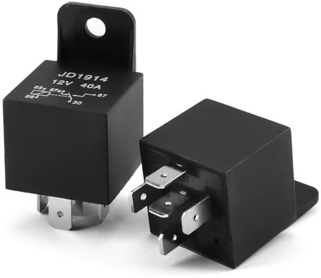 2Pcs 5 Pin Relay 12V 30A Multi-Purpose Automotive Truck Heavy Duty Standard Kit for Car Motorcycle Compatible With Mondeo JD1912 Relay