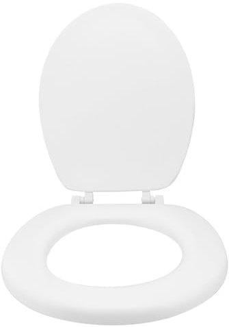 Klobrille Mit Absenkautomatik WC-Abdeckung, Sitze, Deckel, Toiletten, länglich, schließen, langsam, Standard, oval, dick, Badezimmersitz, weiche Bezüge, Töpfchen-Set, Dichtung, vorne offen(40x34cm)