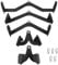 WUDLEP LAT Pulldown Attachments, LAT Bar Cable Machine Attachment,T-bar V-bar, LAT Pull Down Bars, Back Tricep Bar Strength Training Handle for Home Gym Fitness
