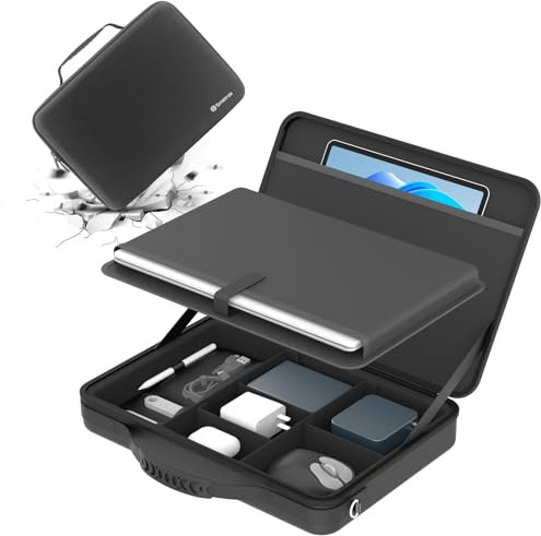 Smatree Laptoptasche Umhängetasche mit Griff für 15,6 Zoll Acer Aspire 1/3/Vero Green Laptop, für 15,6 Zoll Aspire Go 15/3D 15 SpatialLabs Edition, für Acer Nitro V 15, Hülle mit Griff