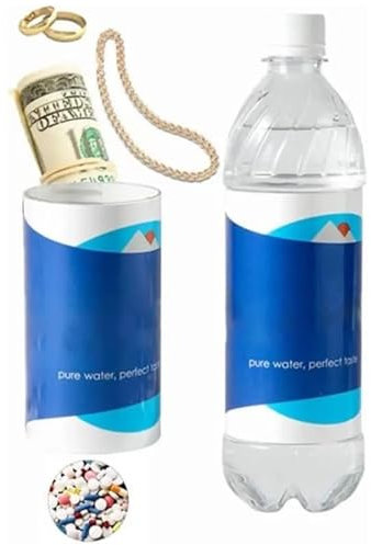 Wasserflasche Versteck Safe Dose | Umleitungssichere Wasserflasche | Diversion Safe Wasserflasches Mit Geheimfach Verstecktem Fach Container | Für Schlüssel, Bargeld Und Wertsachen