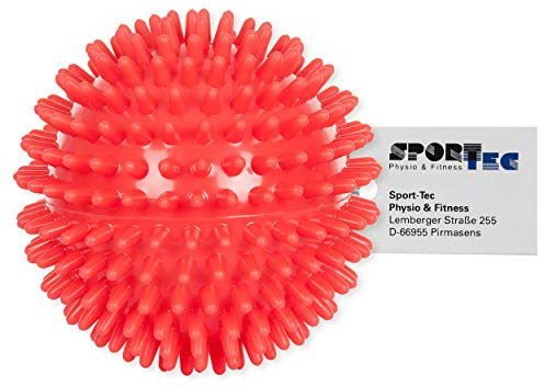 Igelball Massageball Reflexzonen Massage Selbstmassage mittel 9 cm rot