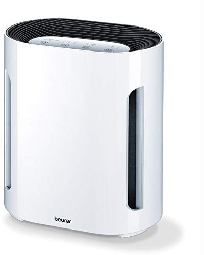 Beurer LR200UK Compact Air Purifier with Ion Technology . For a healthy ambient air . With night-mode and auto shut-off - quiet and energy-saving . Air cleaning using a three-layered filter system